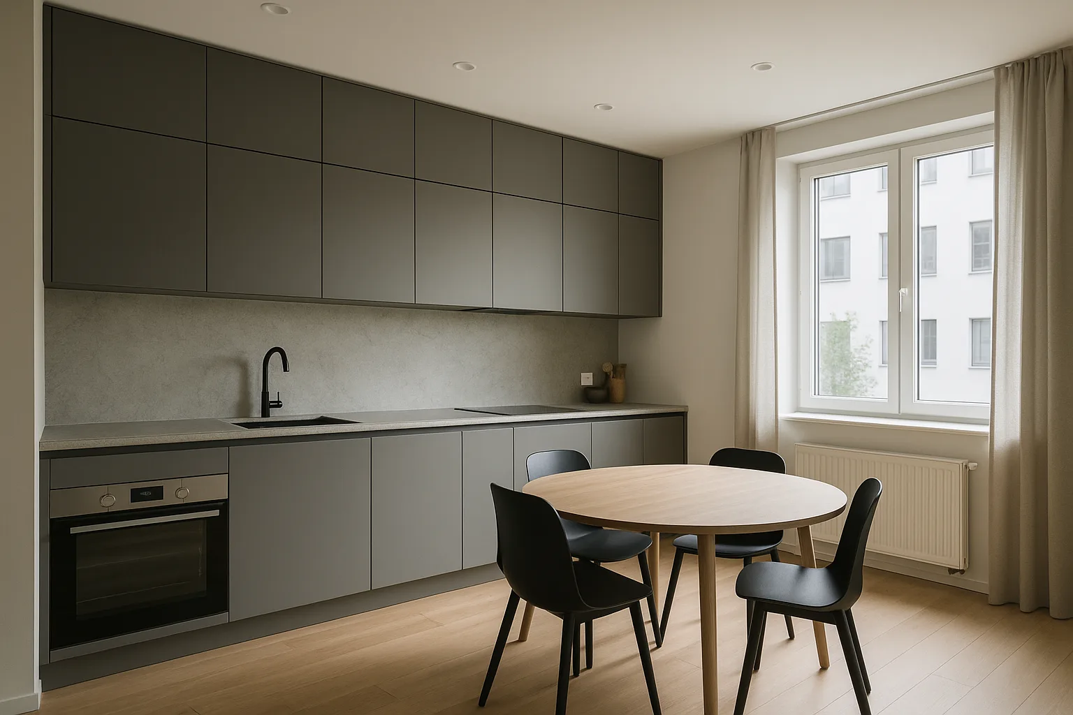 bucatarie — imagine ilustrativă, apartament demonstrativ